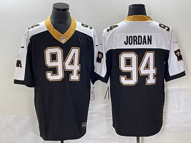 Mens New Orleans Saints #94 Cameron Jordan Black 2023 FUSE 1987 Legacy Vapor Stitched Jersey->new orleans saints->NFL Jersey